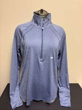 Eddie Bauer Resolution 1/4 Zip Performance Sport Top in Periwinkle Sz L